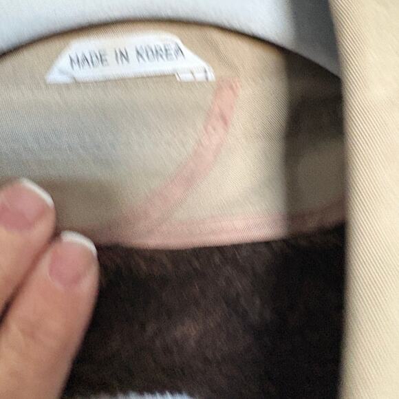 Vintage Woodmere Lined Trench Coat Double Breasted 36 SHT normcore preppy - Picture 3 of 8